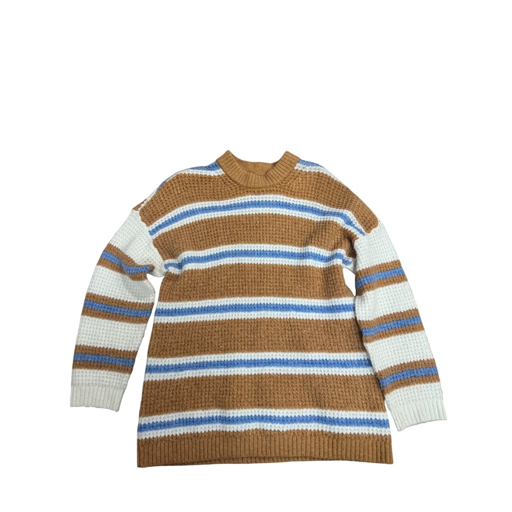 American Eagle Outfitters Striped Sweater‎  XS Tan Neutral Minimalist Pullover